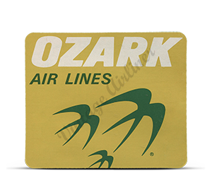 Ozark Airlines Vintage Bag Sticker Mousepad