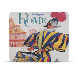 TWA Rome Travel Poster Mousepad