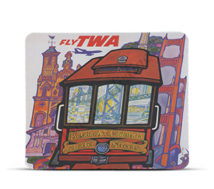 TWA San Francisco Travel Poster Mousepad