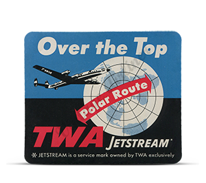 TWA Over the Top Vintage Bag Sticker Mousepad