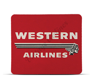 Western Airlines Vintage Logo Mousepad