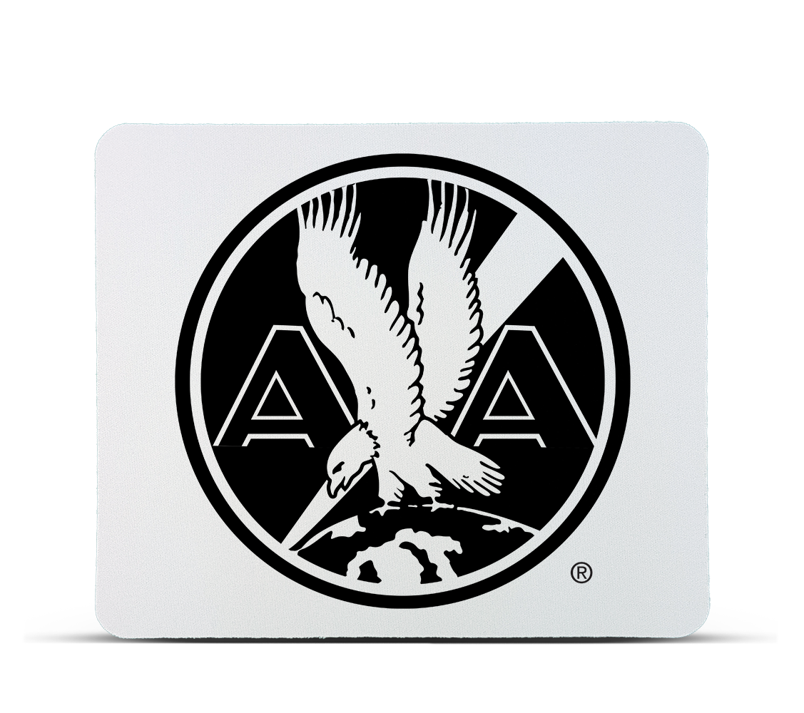 AA 1930's Mail Passenger Cargo In Black And White Mousepad