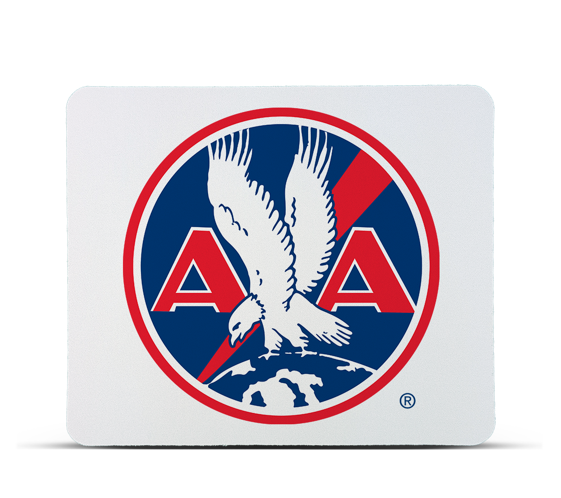 AA 1930's Logo Red Mousepad