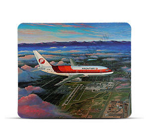 Frontier Airlines 737 Last Livery Mousepad by Rick Broome