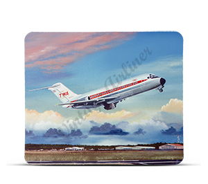 TWA DC9 Mousepad by Rick Broome