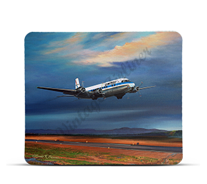 United Airlines DC6 Mousepad by Rick Broome