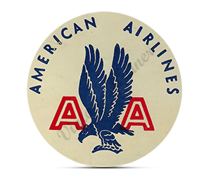 American Airlines Vintage Logo Round Mousepad