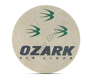 Ozark Airlines Logo Round Mousepad
