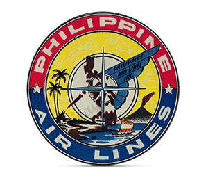 Philippine Air Lines Bag Sticker Round Mousepad