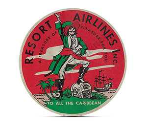 Resort Airlines Round Mousepad