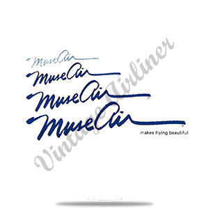 Muse Air Logo Round Sandstone Coaster