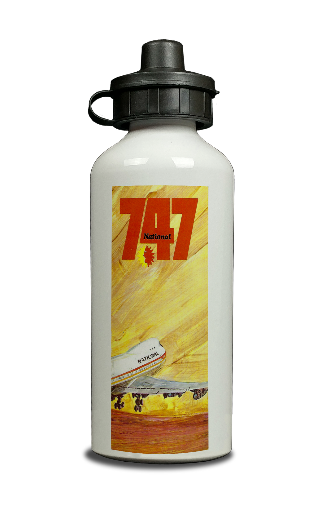 National Airlines 747 Aluminum Water Bottle
