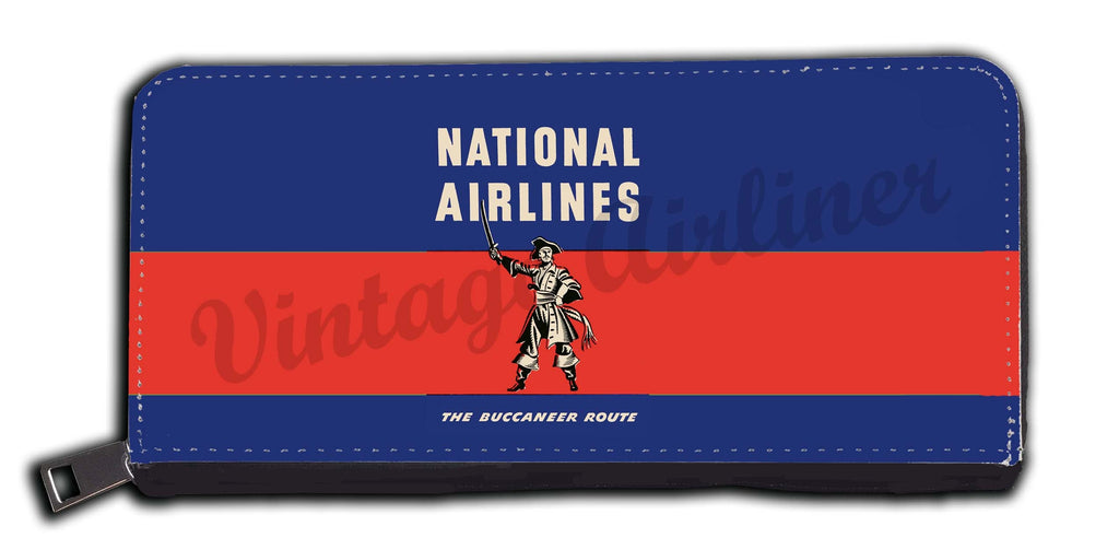 National Airlines 1950's Vintage Bag Sticker Wallet