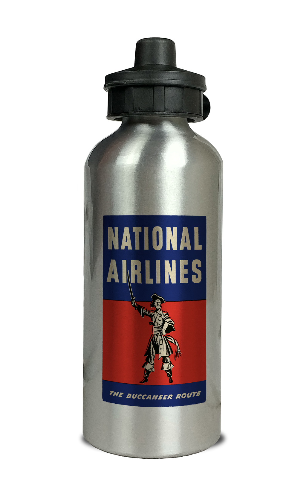 National Airlines 1950's Vintage Aluminum Water Bottle