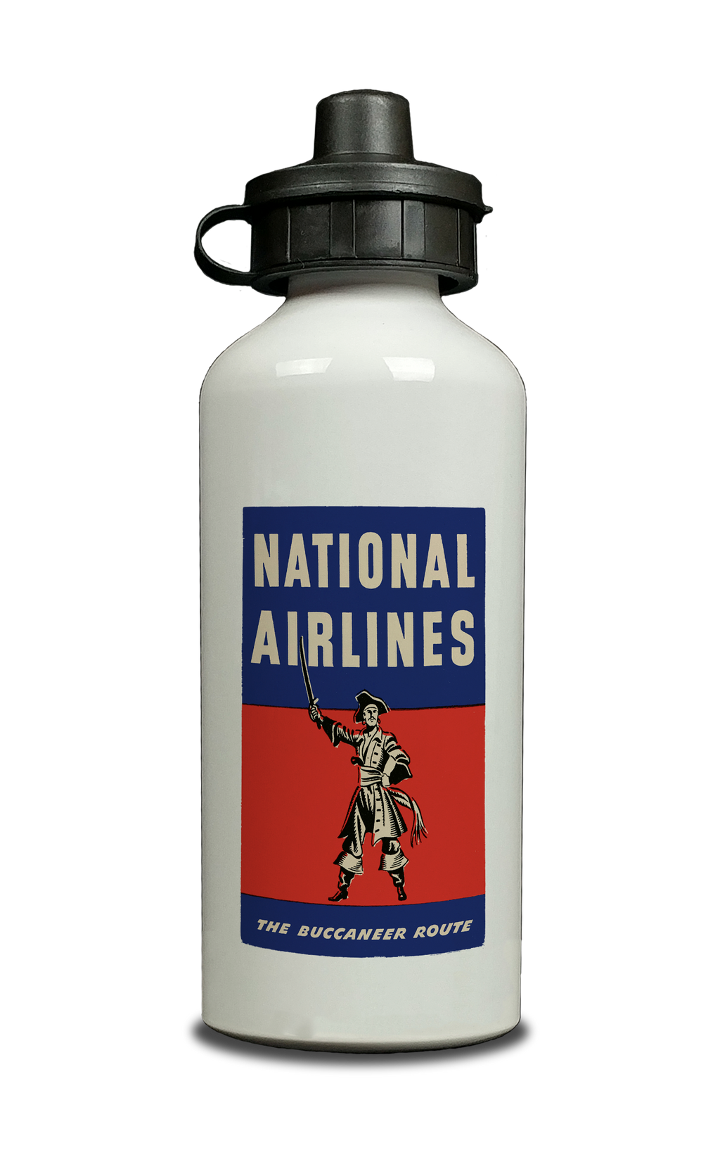 National Airlines 1950's Vintage Aluminum Water Bottle