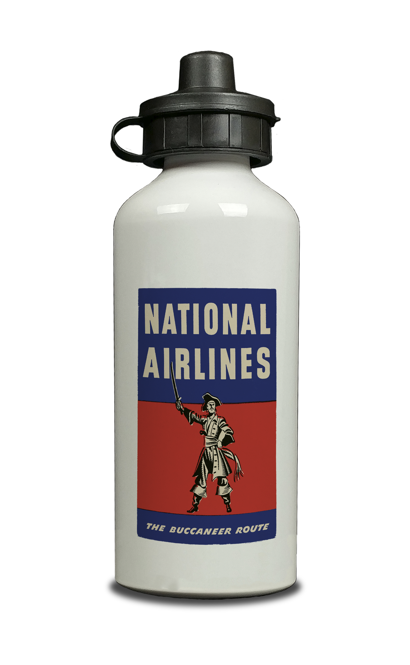 National Airlines 1950's Vintage Aluminum Water Bottle