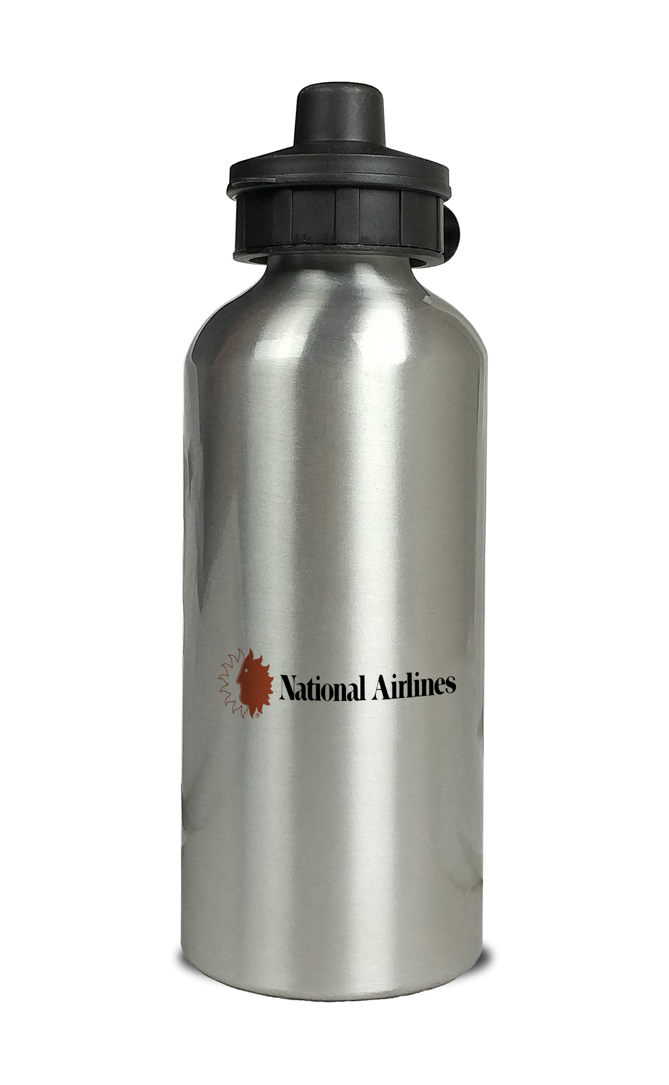 National Airlines Small Logo Aluminum Water Bottle