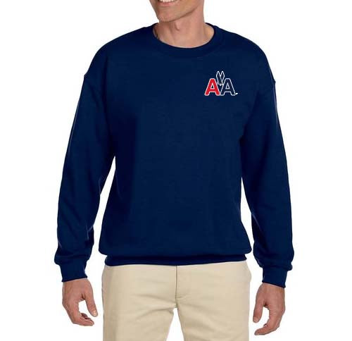 American Airlines Old AA Logo L/C Navy Sweatshirt Embroidered
