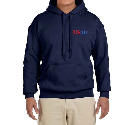 Air Blue Logo (19US89-1997) Hooded Sweatshirt Embroidered