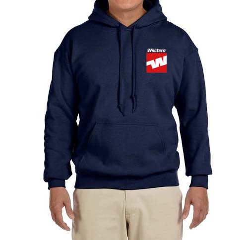 Western Airlines Logo Hooded Sweatshirt Embroidered