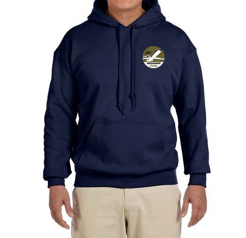 Mohawk Airlines Logo Hooded Sweatshirt Embroidered
