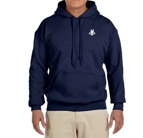 American Airlines 1940's AA Logo Hooded Sweatshirt Embroidered