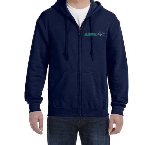 Reno Air Zipped Hooded Sweatshirt Embroidered