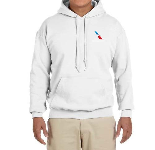 American Airlines 2013 AA Logo Embroidered Hooded Sweatshirt
