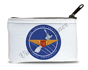 New Zealand National Airways Vintage Bag Sticker Rectangular Coin Purse