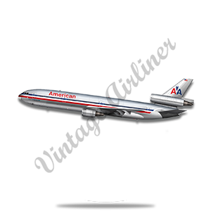 AA DC10 Old Livery Round Sandstone Coaster
