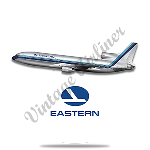 Eastern Air Lines L1011 Silver Livery Round Sandstone Coaster