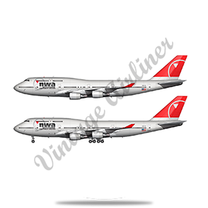 Northwest Airlines 747 Last Livery Round Sandstone Coaster