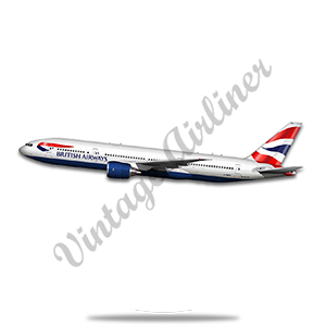 British Airways 777-200 Round Sandstone Coaster