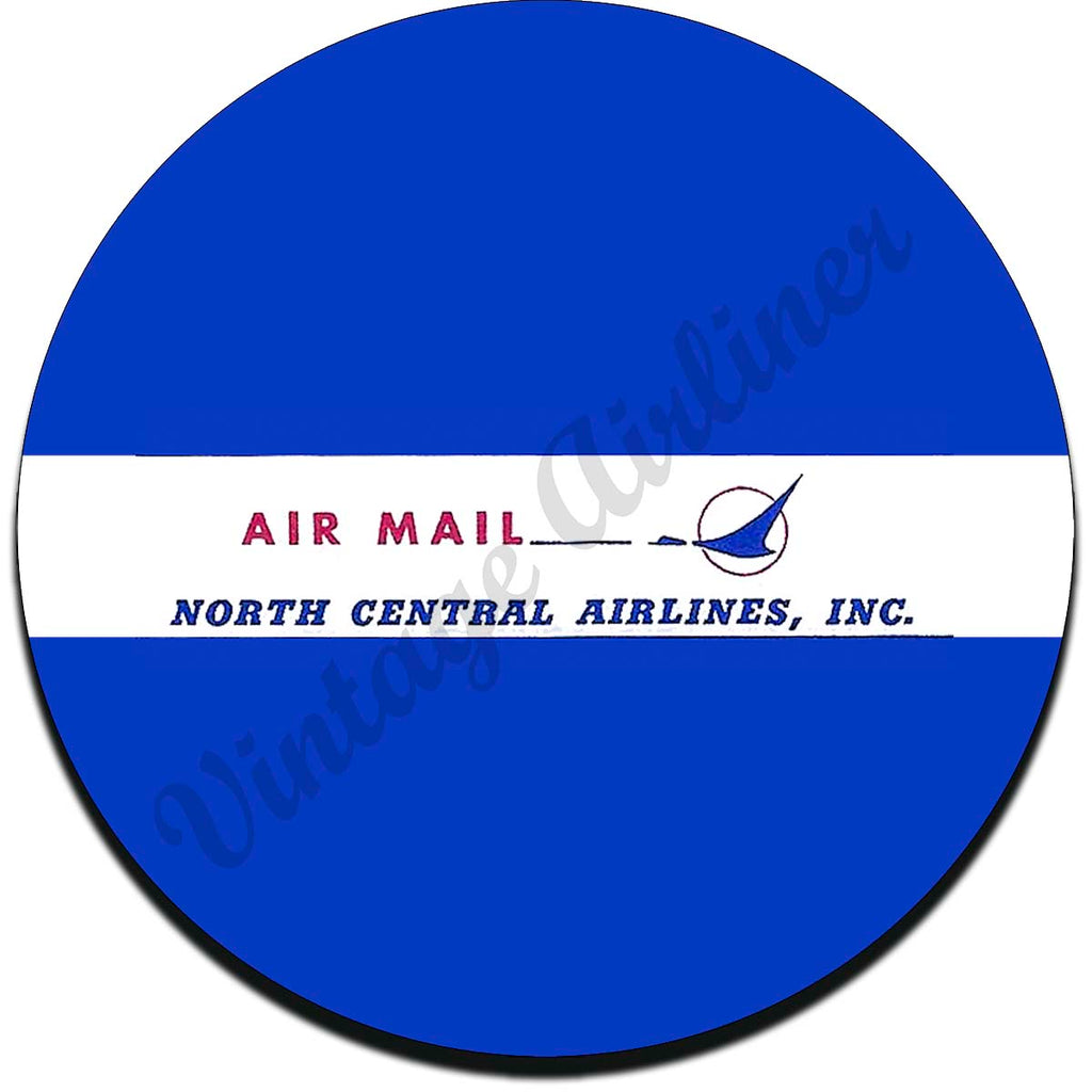 North Central Airlines Vintage Air Mail Sandstone Coaster
