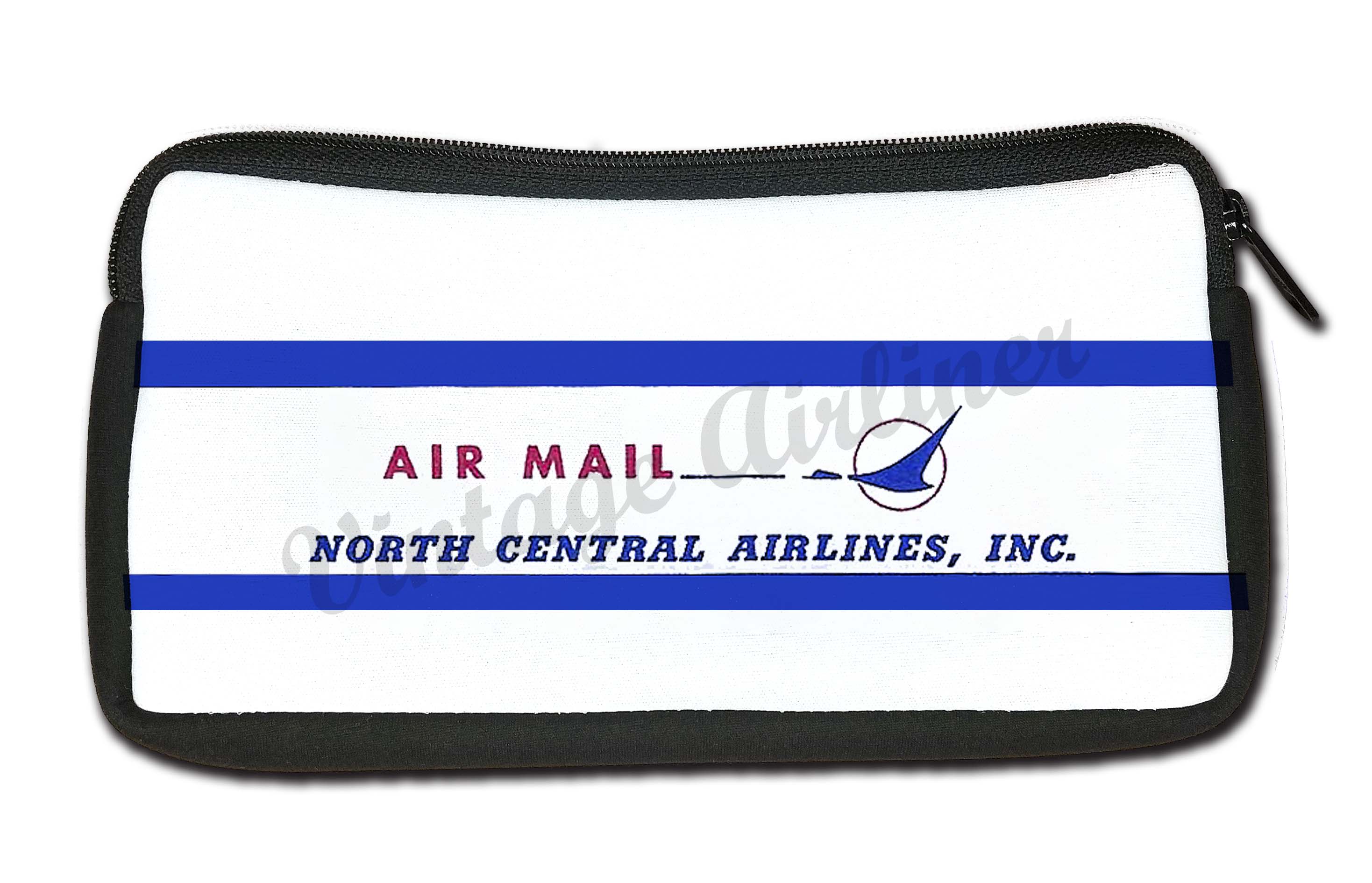North Central Airlines Vintage Air Mail Travel Pouch