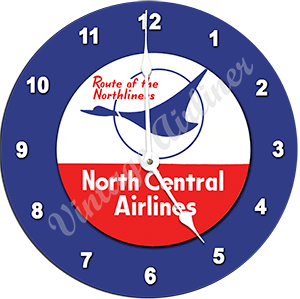 North Central Airlines Logo Wall Clock