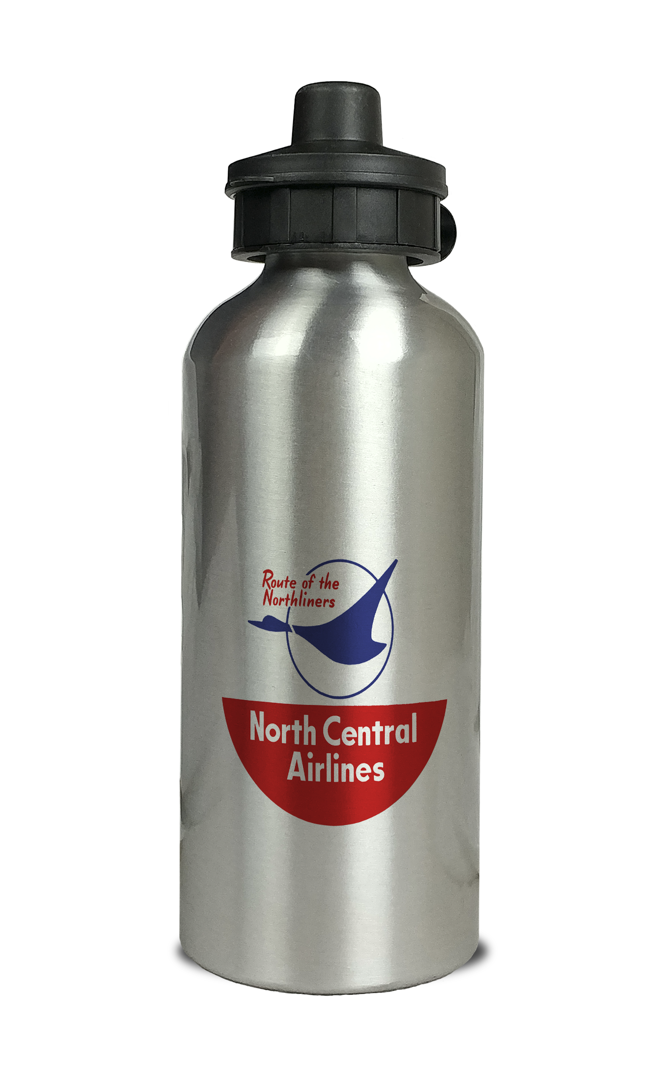 North Central Airlines Last Logo Aluminum Water Bottle