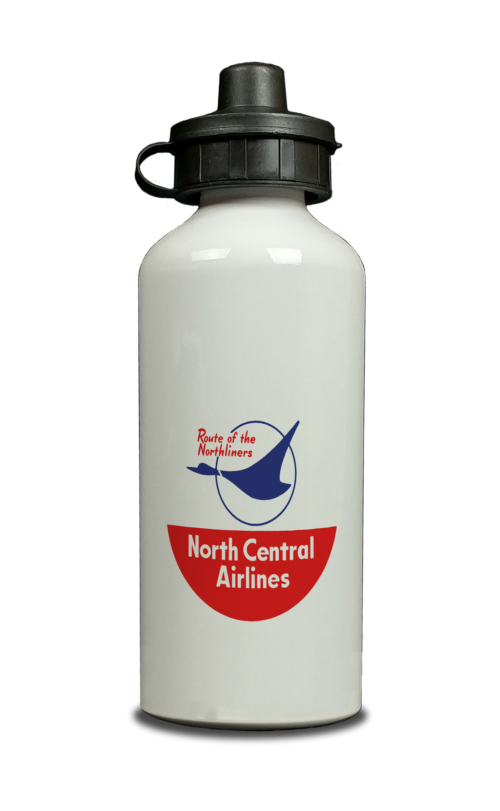 North Central Airlines Last Logo Aluminum Water Bottle