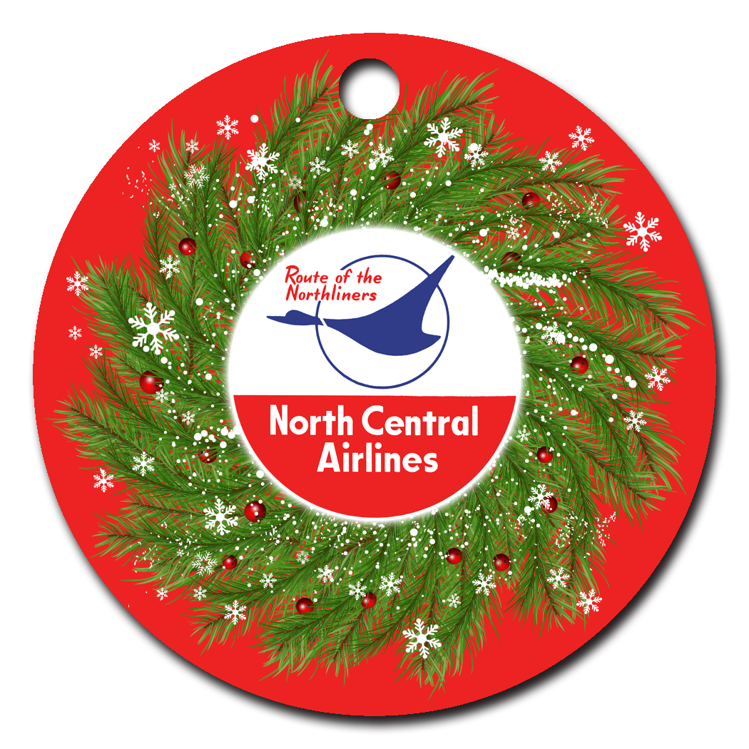 North Central Airlines Last Logo Ornaments