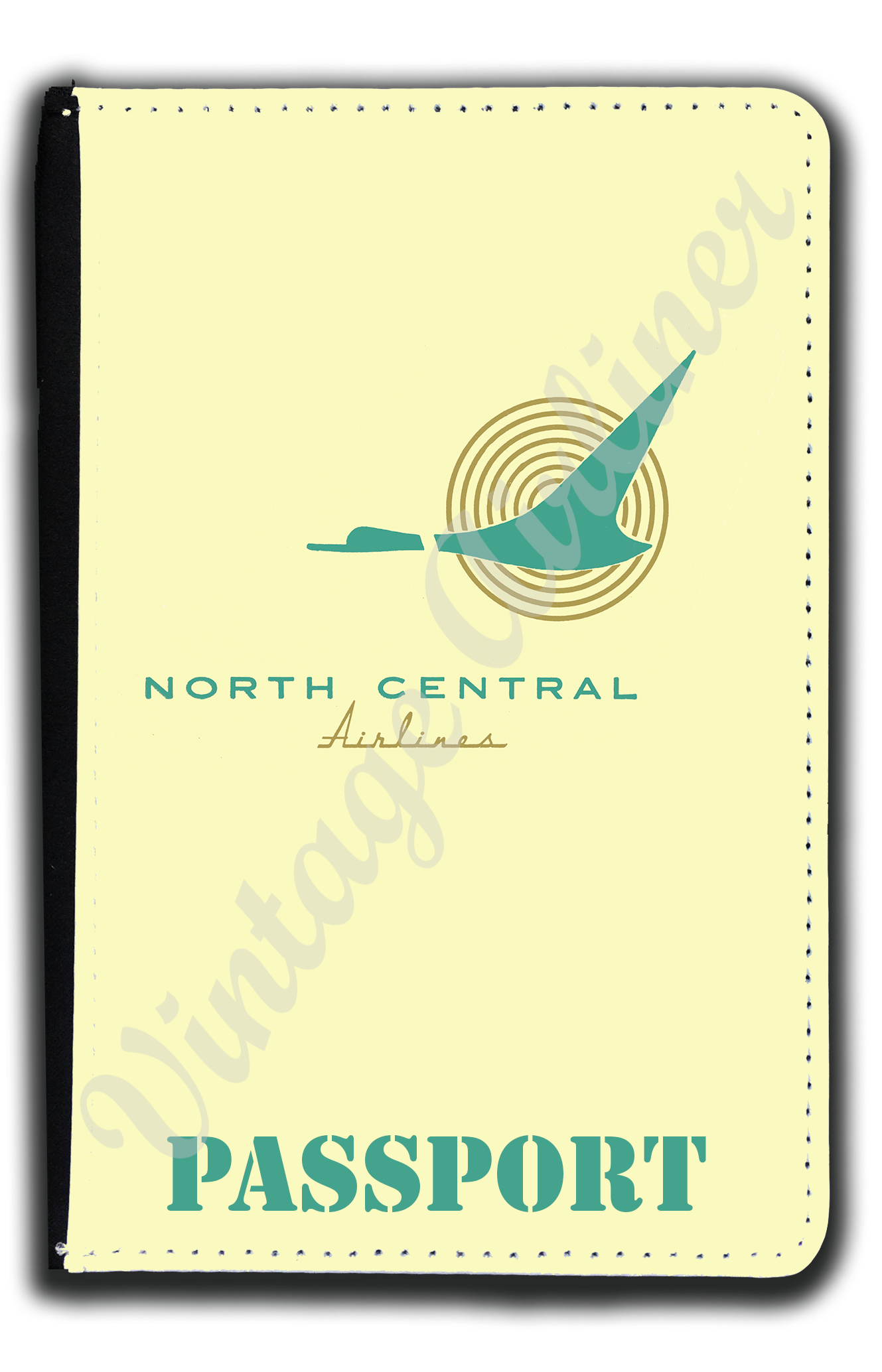 North Central Airlines 1950's Logo Passport Case