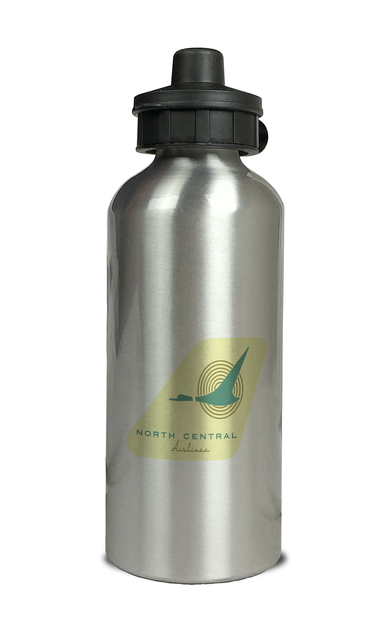 North Central Airlines 1950's Logo Aluminum Water Bottle
