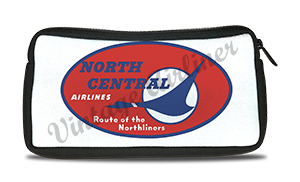 North Central Airlines Vintage Bag Sticker Travel Pouch