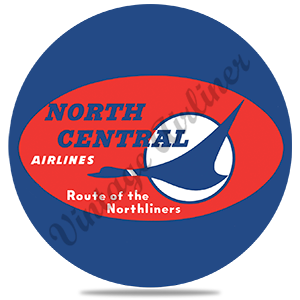 North Central Airlines Vintage Round Sandstone Coaster