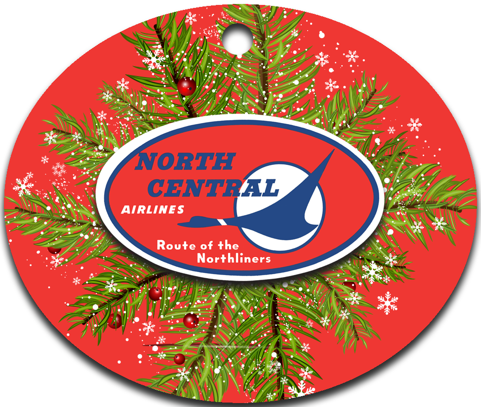North Central Airlines Vintage Logo Ornaments
