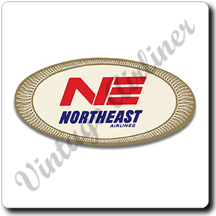 Northeast Airlines 1950's Vintage Square Sandstone Coaster