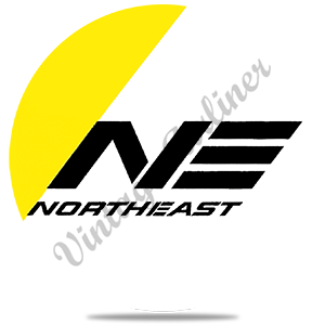 Northeast Airlines Logo Round Sandstone Coaster