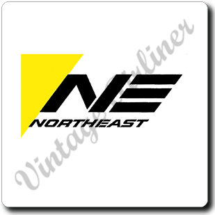 Northeast Airlines Logo Square Sandstone Coaster