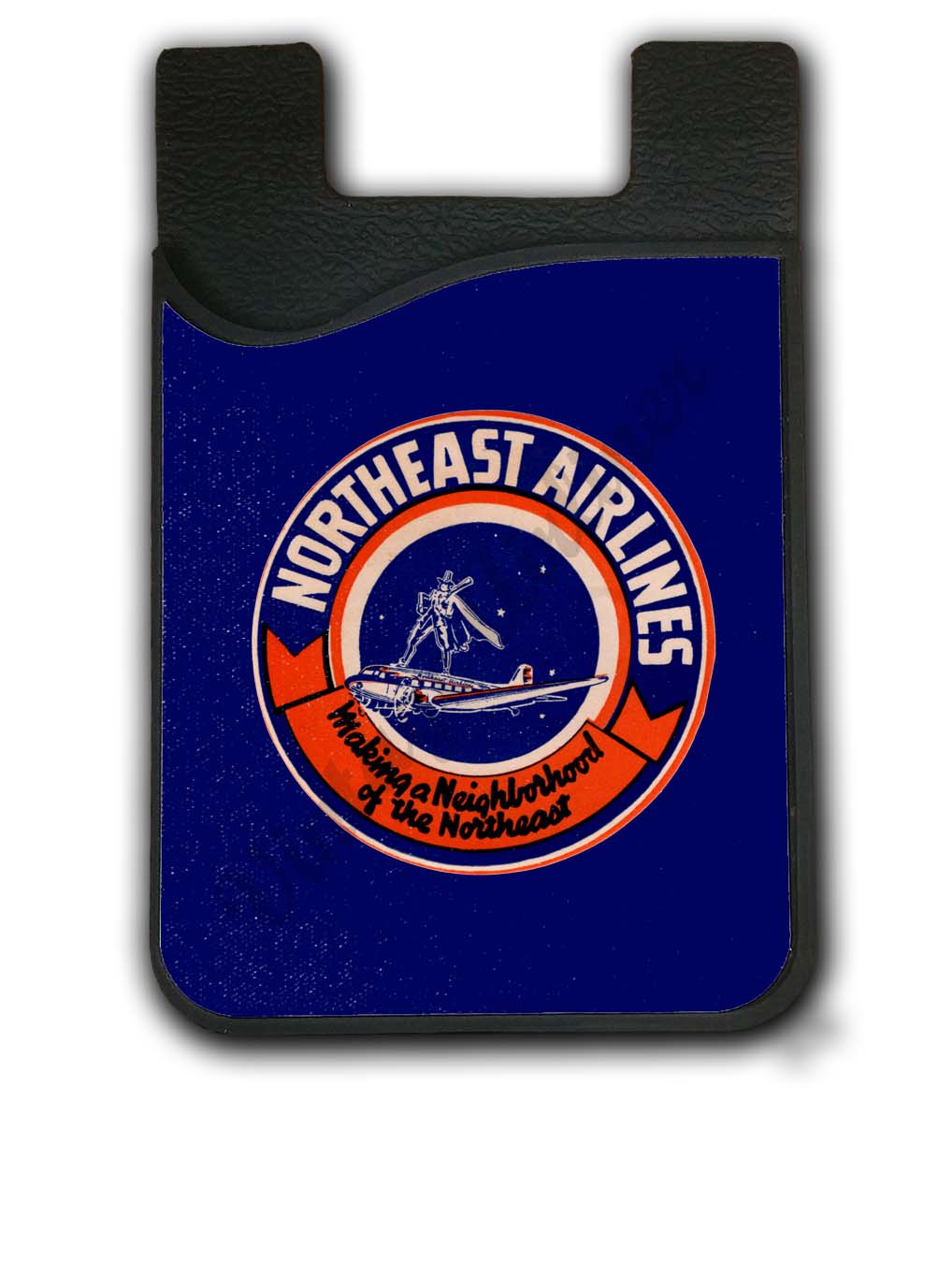 Northeast Vintage Baggage Sticker Card Caddy