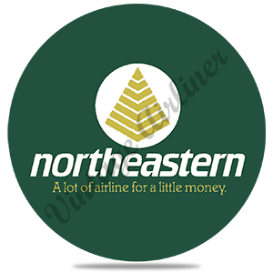 NorthEastern Air Lines Round Sandstone Coaster