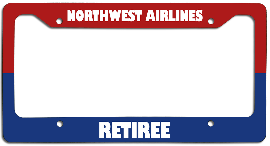 Northwest Airlines Retiree - License Plate Frame